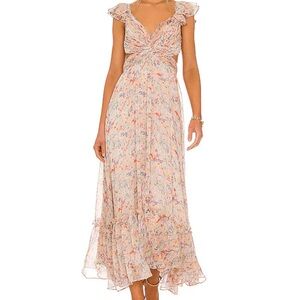 Primrose Dress in Peach Multi Floral